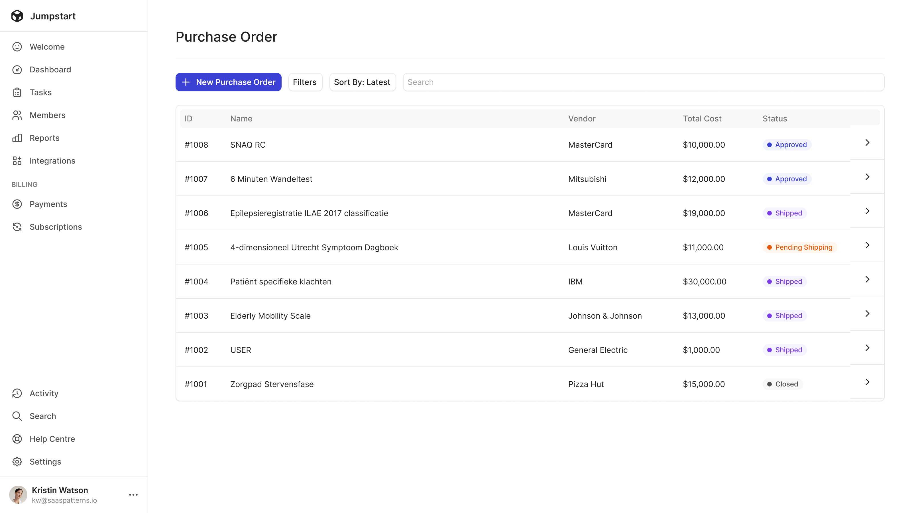 Purchase Order